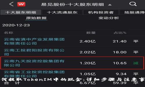 如何提取TokenIM中的现金：详细步骤与注意事项